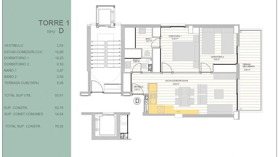 Apartamento de 2 dormitorios en Guardamar del Segura, España No. 2363 № 4
