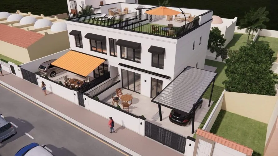 Bungalow de 3 dormitorios en Nueva Torrevieja, España No. 2133