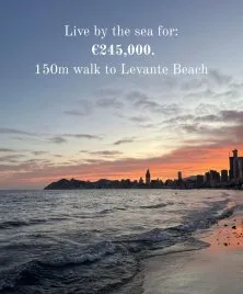 Apartamento de 1 dormitorio en Benidorm, España No. 2452