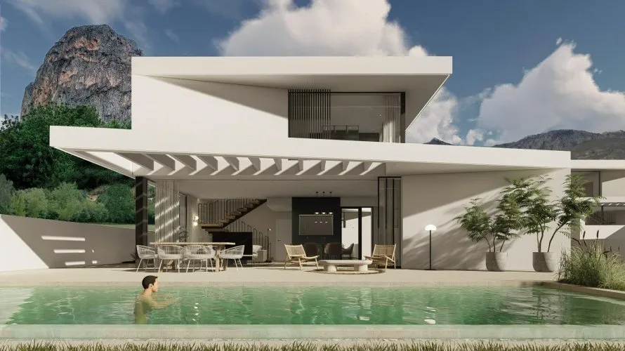 Villa de 3 dormitorios en Polop, España No. 2044