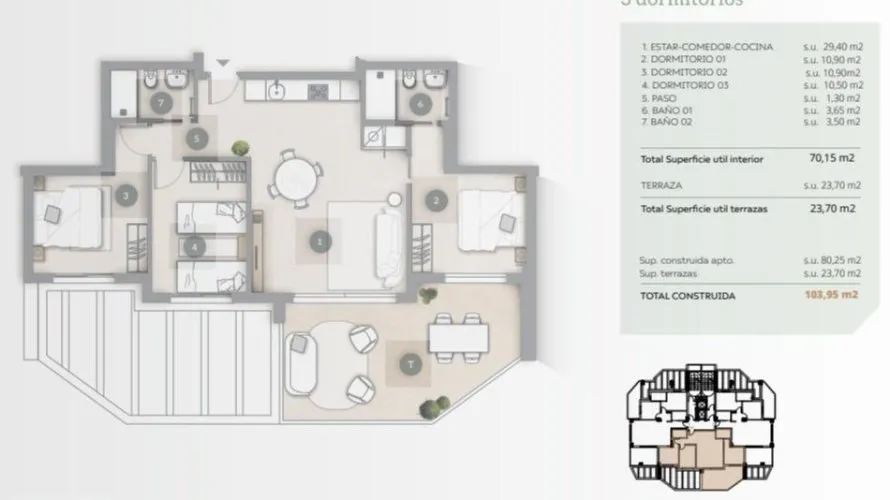 Apartamento de 2 dormitorios en Calpe, España No. 1801 № 7