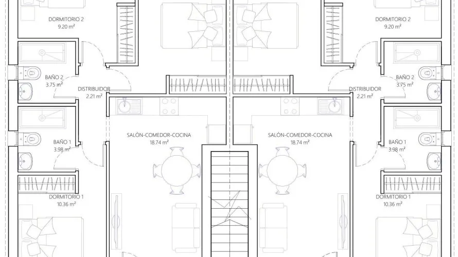 Bungalow de 3 dormitorios en Nueva Torrevieja, España No. 2133 № 18