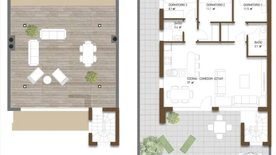 Villa de 3 dormitorios en Fuente Álamo de Murcia, España No. 2532 № 21