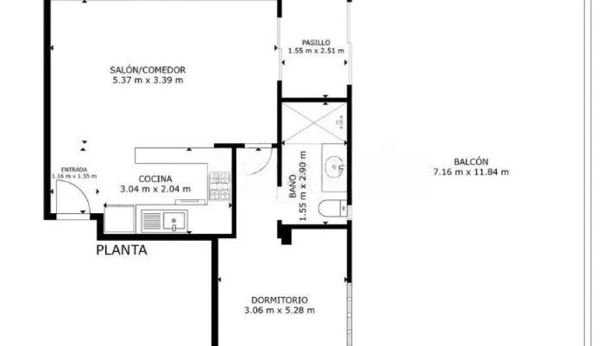 Ático de 1 dormitorio en Alicante, España No. 2081