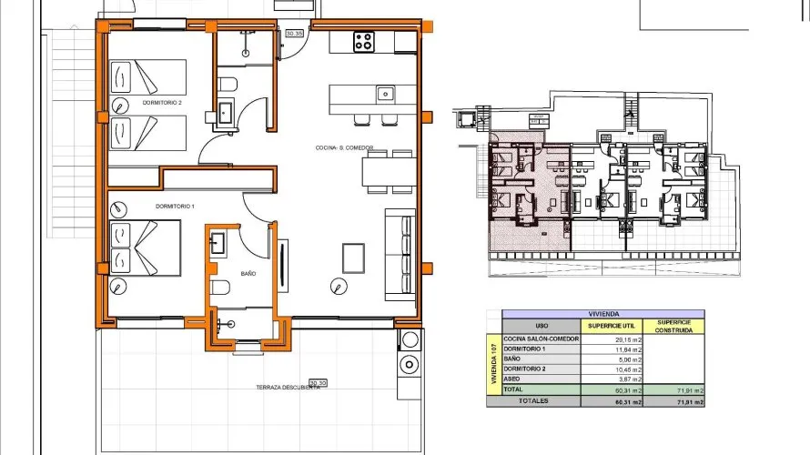 Apartamento de 2 dormitorios en Xeresa, España No. 2248 № 23