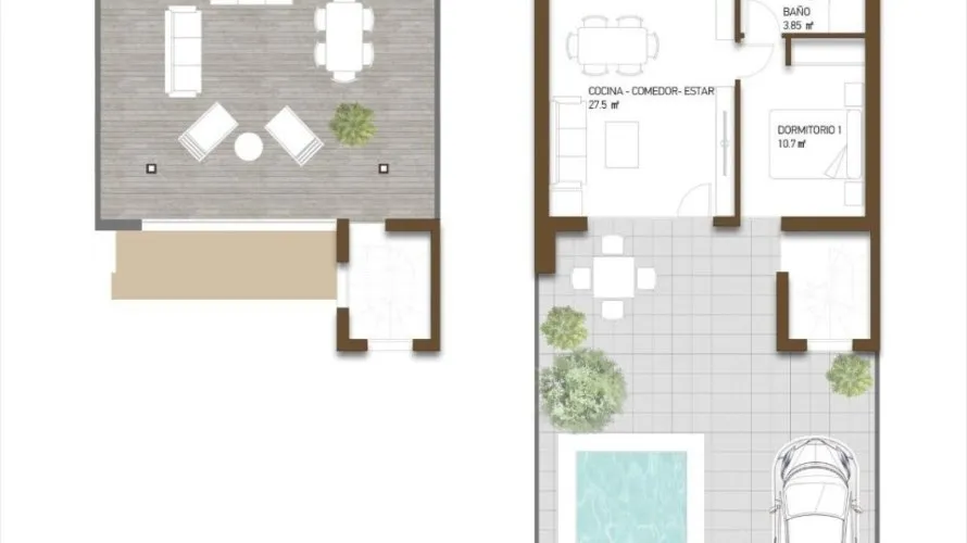 Villa de 2 dormitorios en Fuente Álamo de Murcia, España No. 2531 № 9