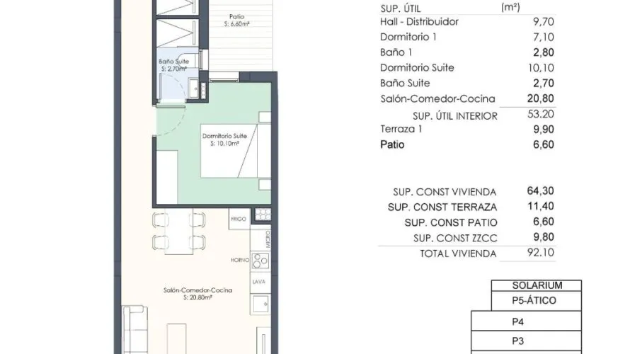 Apartamento de 2 dormitorios en Torrevieja, España No. 1862 № 11