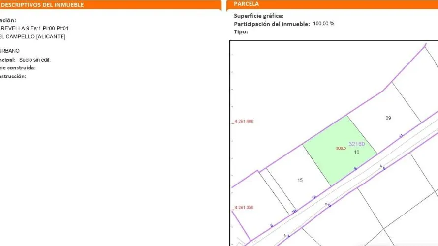 Parcela de en El Campello, España No. 2981 № 4