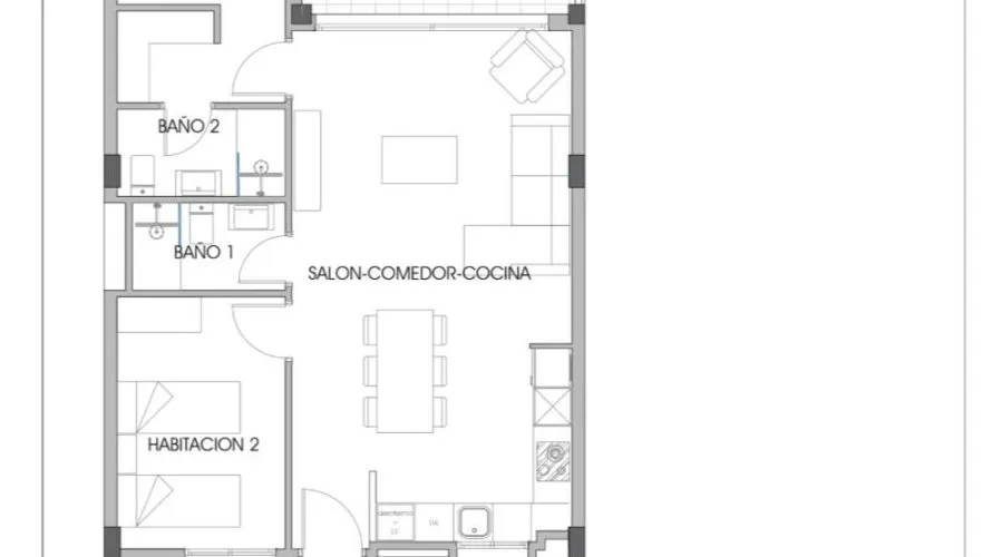Apartment de 2 chambres à Finestrat, Espagne No. 2064 № 10