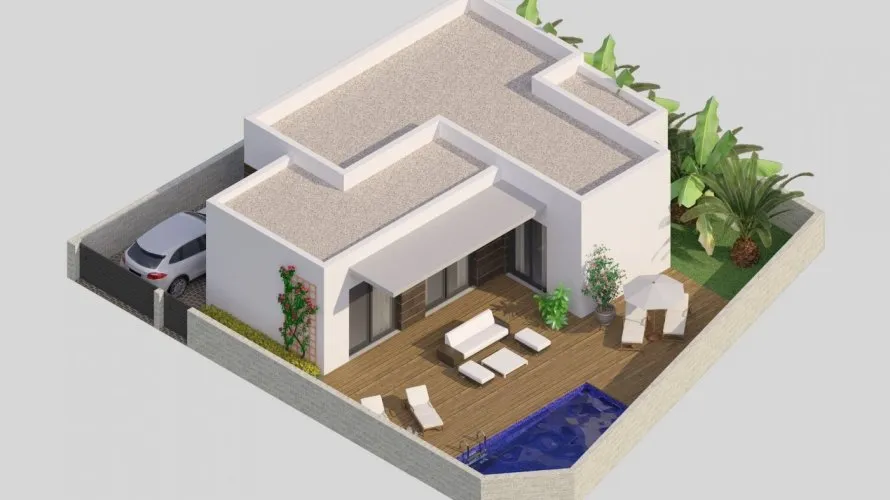 Villa de 2 chambres à Benijofar, Espagne No. 1650