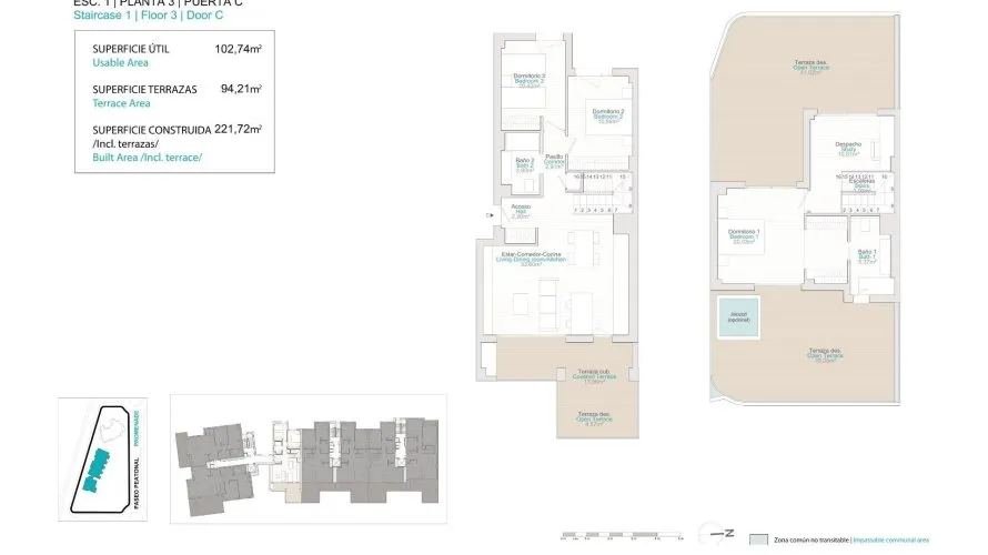 Penthouse de 3 chambres à Villajoyosa, Espagne No. 1802 № 16