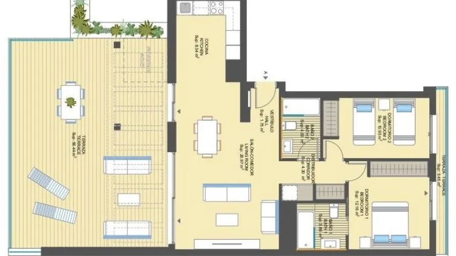 Apartment de 2 chambres à Dehesa De Campoamor, Espagne No. 1904 № 28