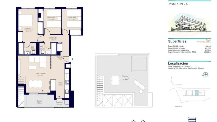 Apartment de 3 chambres à Alicante, Espagne No. 1991 № 8