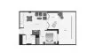 1 chambre Apartment plan d'étage «B4A7», Spa Valley II