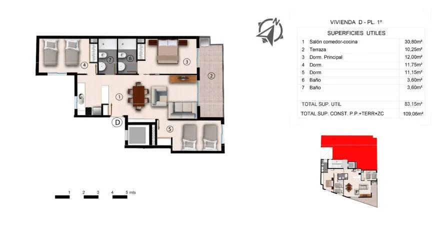 Квартира с 3 спальнями в Alegria Residencial XX, Торревьеха, Испания №59