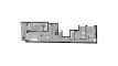 3 bedrooms Apartment floor plan «RA23-2B» in ALEGRIA 23