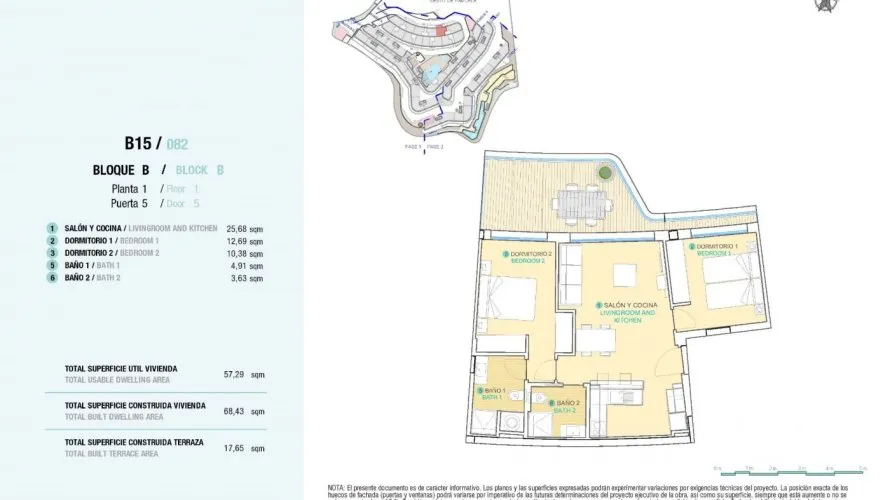 2 bedrooms apartment for sale, Aguilas, Spain No. 1620 № 8
