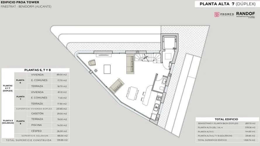 3 bedrooms penthouse for sale, Finestrat, Spain No. 2078 № 15