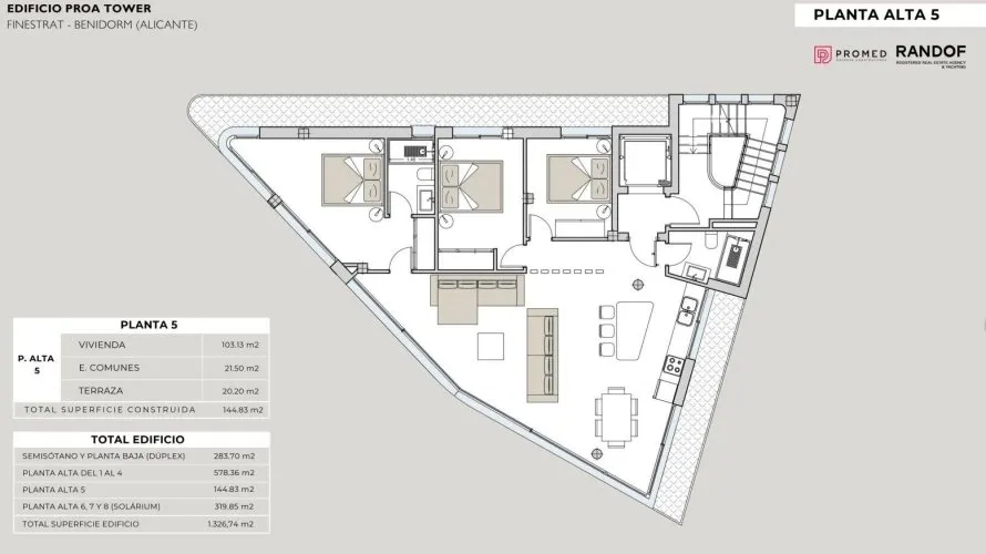 3 bedrooms penthouse for sale, Finestrat, Spain No. 2078 № 13