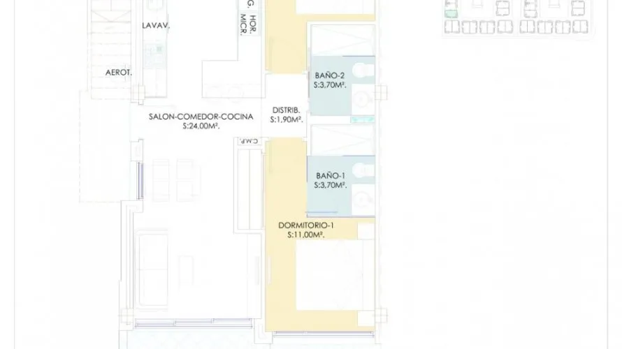 2 bedrooms bungalow for sale, Los Balcones, Spain No. 1756 № 21