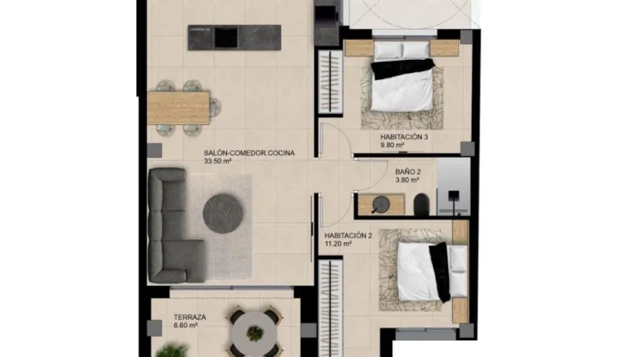 2 bedrooms apartment for sale, Elche, Spain No. 2772 № 7