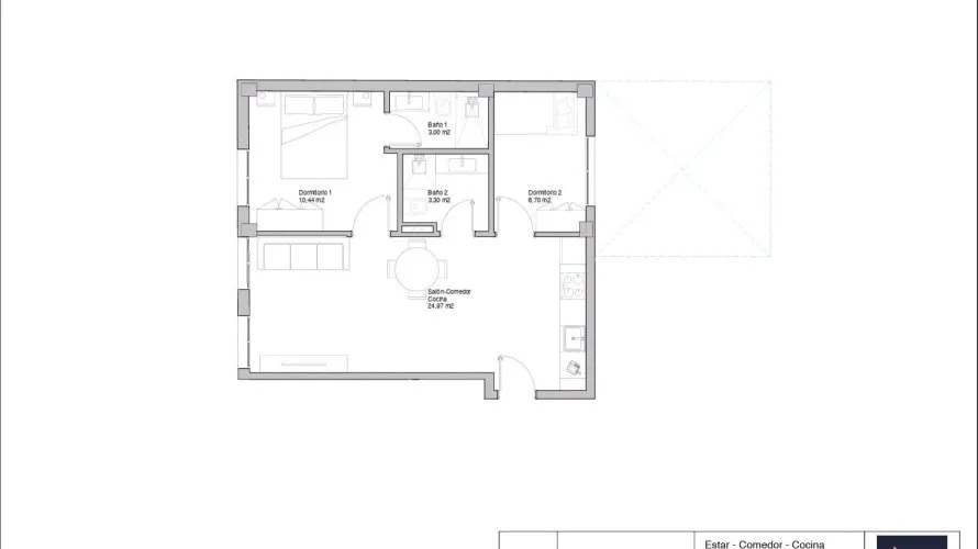 2 bedrooms apartment for sale, Alicante, Spain No. 2734