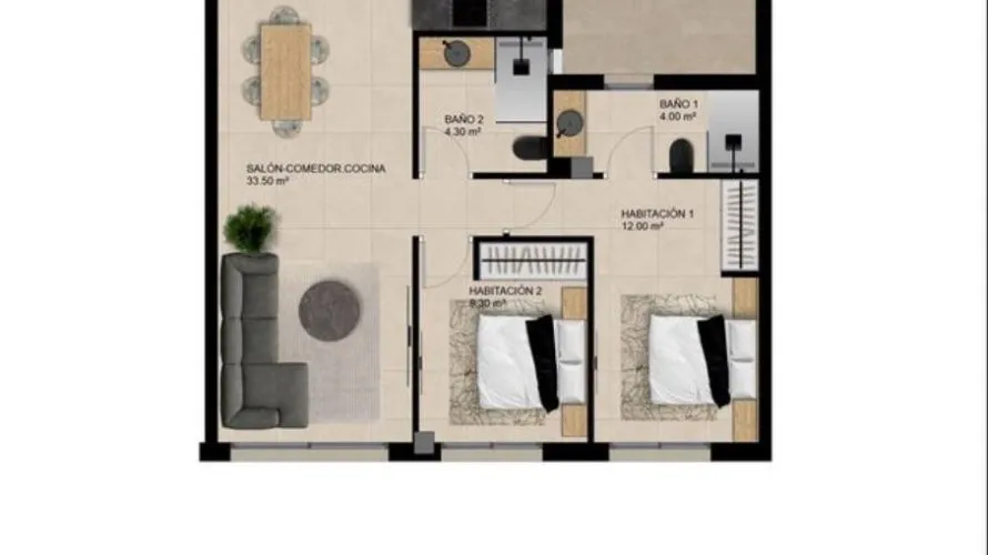 2 bedrooms apartment for sale, Elche, Spain No. 2772 № 4