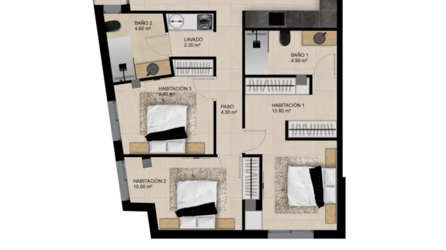 2 bedrooms apartment for sale, Elche, Spain No. 2772 № 1